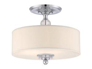 Quoizel 3 Light Downtown Semi-Flush Mount in Polished Chrome - DW1717C Quoizel 3 Light Downtown Semi-Flush Mount in Polished Chrome - DW1717C