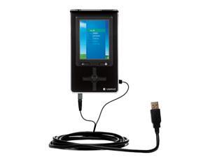 Hot Sync and Charge Straight USB cable for the Toshiba Gigabeat F40 MEGF40 Charge and Data Sync with the same cable Built with Gomadic TipExchange Technology