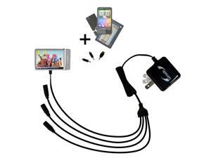 Quad output Wall Charger includes tip for the Ematic E4 Series Quad output Wall Charger includes tip for the Ematic E4 Series