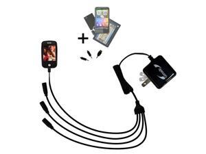 Quad output Wall Charger includes tip for the Ematic E6 Series Quad output Wall Charger includes tip for the Ematic E6 Series