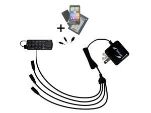 Quad output Wall Charger includes tip for the FAVI FE01-BL RT-MWK01 keyboard Quad output Wall Charger includes tip for the FAVI FE01-BL RT-MWK01 keyboard