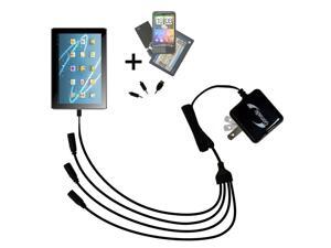 Quad output Wall Charger includes tip for the Kocaso M1400 Quad output Wall Charger includes tip for the Kocaso M1400