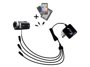 Extra Long 6.5 Ft Cord AC//DC Adapter Charger for JVC Everio Digital Camera Camcorder GZ-E200 GZ-E10 GZ-EX215 GZ-EX210 GZ-EX250 GZ-V500 GZ-E100 GZ-E300 GZ-EX310 GZ-EX355 AC-V11U Wall Barrel Plug