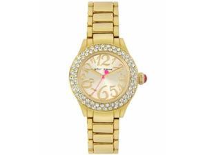 Betsey Johnson Gold Tone Crystal Bezel Gold Dial Bling Watch BJ00191-02 Betsey Johnson Gold Tone Crystal Bezel Gold Dial Bling Watch BJ00191-02