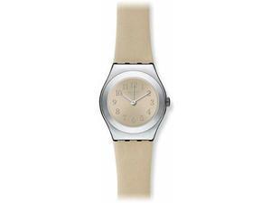Swatch Cuepli Beige Dial Stainless Steel Case Leather Strap Ladies Watch YSS280 Swatch Cuepli Beige Dial Stainless Steel Case Leather Strap Ladies Watch YSS280
