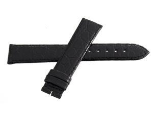 Genuine Longines 18mm x 16mm Black Glossy Leather Watch Band Strap L682104171 Genuine Longines 18mm x 16mm Black Glossy Leather Watch Band Strap L682104171