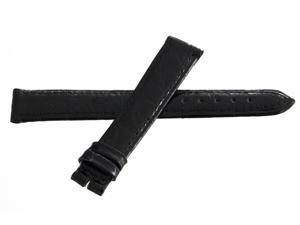 Genuine Longines 14mm x 12mm Black Shiny Leather Watch Band Strap Genuine Longines 14mm x 12mm Black Shiny Leather Watch Band Strap