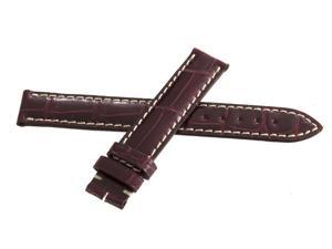 Genuine Longines 14mm x 14mm Burgundy Watch Band Strap Genuine Longines 14mm x 14mm Burgundy Watch Band Strap