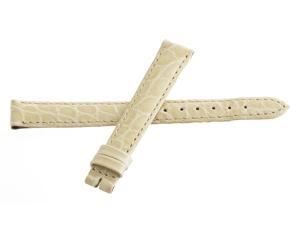 Genuine Longines 12mm x 10mm Beige Alligator Watch Band Strap Genuine Longines 12mm x 10mm Beige Alligator Watch Band Strap