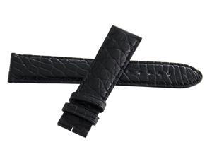 Montblanc Men's 20mm x 18mm Black Alligator Leather Watch Band Strap FYB Montblanc Men's 20mm x 18mm Black Alligator Leather Watch Band Strap FYB