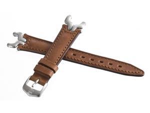 New TAG Heuer 18mm FC6142 SEL Brown Leather Strap Silver Link Watch Band New TAG Heuer 18mm FC6142 SEL Brown Leather Strap Silver Link Watch Band