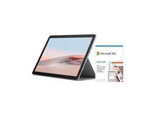 Microsoft Surface Go 2 10.5" Intel Pentium Gold 4GB RAM 64GB eMMC Platinum + Microsoft 365 Personal 1 Year Subscription For 1 User