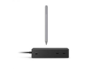 Microsoft Surface Dock 2 Black+Surface Pen Platinum - 2 x front-facing USB-C - 2 x rear-facing USB-C (Gen 2) - 2 x rear-facing USB-A - Bluetooth 4.0 for Pen - 4,096 pressure points for Pen