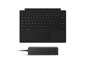 Microsoft Surface Dock 2 Black+Surface Pro Signature Type Cover w/ Finger Print Reader Black - 2 x front-facing USB-C - 2 x rear-facing USB-C (Gen 2) - 2 x rear-facing USB-A - Fingerprint ID Security