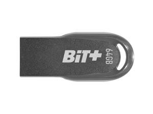 Patriot Memory Bit+ USB 3.2 GEN. 1 Flash Drive - 64 GB - USB 3.2 (Gen 1) - Black