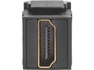 TRIPP LITE P164-000-KPA-BK HDMI Coupler Keystone Panel Mount Angled All-in One F/F Black