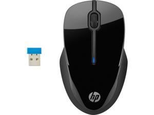 HP Wireless Mouse X3000 G2 (28Y30AA, Black) up to 15-Month Battery, Scroll Wheel, Side Grips for Control, Travel-Friendly, Blue LED, Powerful 1600 DPI Optical Sensor, Win XP, 8, 11 Compatible
