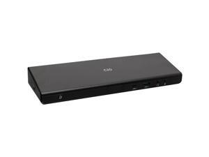 C2G Black C2G54535 USB-C 14-in-1 Triple Display Docking Station with HDMI, DisplayPort, Ethernet, USB, 3.5mm Audio and Power Delivery up to 85W - 4K 30Hz (TAA Compliant) C2G Black C2G54535 USB-C 14-in-1 Triple Display Docking Station with HDMI, DisplayPort, Ethernet, USB, 3.5mm Audio and Power Delivery up to 85W - 4K 30Hz (TAA Compliant)