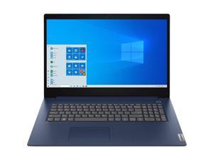 Lenovo IdeaPad 3 17.3" Laptop Intel Core i7-1065G7 8GB RAM 256GB SSD Abyss Blue - 10th Gen i7-1065G7 Quad-core - In-plane Switching (IPS) Technology - Windows 10 Home - 7.4 hr battery life