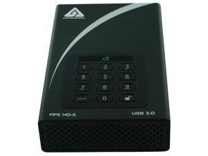 Apricorn Aegis Padlock Dt Fips Adt-3Pl256f-12Tb 12 Tb Desktop Hard Drive - External - Black - Taa Compliant