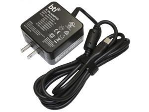 BTI 45W USB-C BTI AC Adapter - 45 W - 120 V AC, 230 V DC Input - 5 V DC/3 A, 9 V DC, 12 V DC, 14.5 V DC, 15 V DC, 20 V DC Output - Black