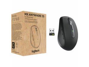 Logitech MX Anywhere 3S for Business  Wireless Mouse  Darkfield  Wireless  Bluetooth  Rechargeable  Graphite  USB Type C  1000 dpi  6 Buttons  4 Programmable Buttons