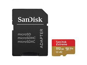 SanDisk 512GB Extreme Class 3/UHS-I (U3) V30 microSDXC 190 MB/s Read 130 MB/s Write