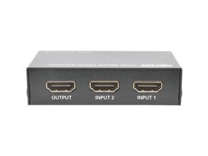 Tripp Lite 2-Port HDMI Switch for Video and Audio, 4K x 2K UHD @ 60 Hz (HDMI F/2xF) with Remote Control (B119-002-UHD)