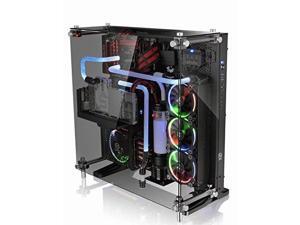 Montech Flyer White//Micro ATX//Mini-ITX//Pre-Installed 2 Fans//High-Airflow//Computer Gaming Case//Hairline Surface Front Panel//RGB LED Shinning Strip//Three Versions Lighting Effects