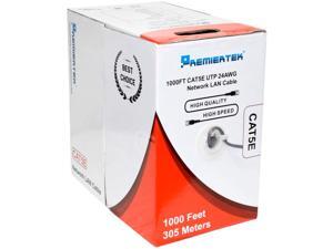 Premiertek CAT5E-1KFT-GY 1000Ft Cat5E Grey Utp 24Awg Cca Network Cable 4Pr Premiertek CAT5E-1KFT-GY 1000Ft Cat5E Grey Utp 24Awg Cca Network Cable 4Pr