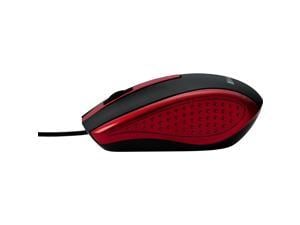 Verbatim Mouse Optical Corded f/PCs & Macs Red/Black 99742