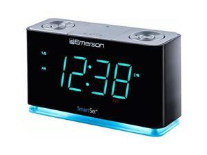 SmartSet Alarm Clock Black Slv SmartSet Alarm Clock Black Slv
