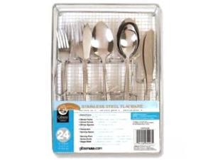 Gibson 69937.61 Abbeville 61 Piece Flatware Set with Wire Caddy Gibson 69937.61 Abbeville 61 Piece Flatware Set with Wire Caddy