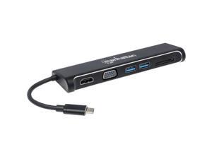 Manhattan 152631 Superspeed Usb-C To Hdmi/Vga 4-In-1 Docking Converter Manhattan 152631 Superspeed Usb-C To Hdmi/Vga 4-In-1 Docking Converter