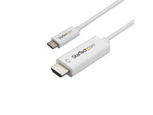 StarTech CDP2HD3MWNL USB C to HDMI Cable - 3m / 10 ft - White - 4K at 60Hz - Computer Monitor Cable - USB C Cable - USB Type C to HDMI Cable StarTech CDP2HD3MWNL USB C to HDMI Cable - 3m / 10 ft - White - 4K at 60Hz - Computer Monitor Cable - USB C Cable - USB Type C to HDMI Cable