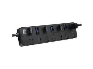 Adesso AUH-3070P 7-Port USB 3.0 Hub with Individual Power Switch & Power Adapter