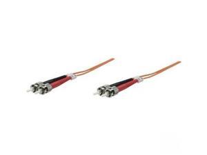 Intellinet Fiber Optic Patch Cable, Duplex, Multimode - Fiber Optic for Network Device - 128 MB/s - Patch Cable - 7 ft - 50/125 µm - Orange