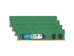 Crucial 16GB Kit (4 x 4GB) DDR4-2666 RDIMM - 16 GB (4 x 4 GB) - DDR4 SDRAM - 2666 MHz DDR4-2666/PC4-21300 - 1.20 V - ECC - Registered - 288-pin - DIMM