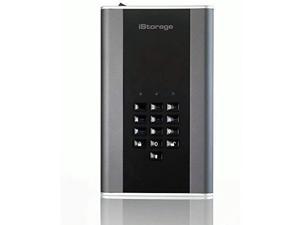 iStorage diskAshur DT2 12TB Secure encrypted desktop hard drive - FIPS Level 2 certified, Password protected, military grade hardware encryption IS-DT2-256-12000-C-G