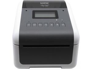 Brother TD-4550DNWB 4.3” Desktop Wireless Network Direct Thermal Label, Tag, Wristband, and Receipt Printer, 300 dpi, USB, Serial, Ethernet LAN, Wi-Fi WLAN, Bluetooth BLE, MFi, Tear Up, Peeler, Cutter