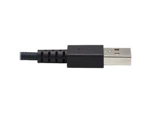 Tripp Lite U050-006-GY-MAX Heavy-Duty USB-A to USB Micro-B Cable - M/M, USB 2.0, UHMWPE and Aramid Fibers, Gray, 6 ft. (1.8 m) Tripp Lite U050-006-GY-MAX Heavy-Duty USB-A to USB Micro-B Cable - M/M, USB 2.0, UHMWPE and Aramid Fibers, Gray, 6 ft. (1.8 m)