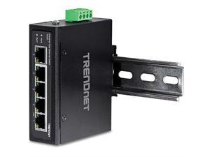 TRENDnet TI-E50 (V1.0R) Unmanaged 5-Port Industrial Fast Ethernet DIN-Rail Switch