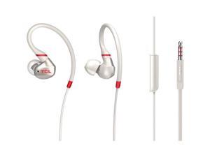 TCL Crimson White In-Ear Headphones with Mic - ACTV100WT - Stereo - Wired - 16 Ohm - 10 Hz - 22 kHz - Over-the-ear, Earbud - Binaural - In-ear - Crimson White TCL Crimson White In-Ear Headphones with Mic - ACTV100WT - Stereo - Wired - 16 Ohm - 10 Hz - 22 kHz - Over-the-ear, Earbud - Binaural - In-ear - Crimson White