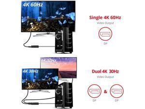 Siig 1X2 Dp 1.2 To Displayport Mst Hub - Multi Monitor Splitter Siig 1X2 Dp 1.2 To Displayport Mst Hub - Multi Monitor Splitter