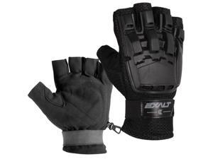 Exalt Paintball Hardshell Gloves - Hard Back Fingerless - Black - L/XL Exalt Paintball Hardshell Gloves - Hard Back Fingerless - Black - L/XL