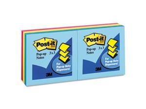 3M R330AU Ultra Pop-Up Refills 3 x 3 Three Ultra Colors 6 100-Sheet Pads/pk 3M R330AU Ultra Pop-Up Refills 3 x 3 Three Ultra Colors 6 100-Sheet Pads/pk