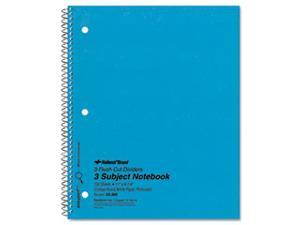 National 3 Subject Wirebound Notebook College Rule 11 x 8 7/8 White 150 Sheets National 3 Subject Wirebound Notebook College Rule 11 x 8 7/8 White 150 Sheets