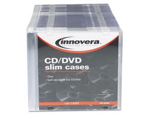 CD/DVD Polystyrene Thin Line Storage Case, Clear, 100/Pack CD/DVD Polystyrene Thin Line Storage Case, Clear, 100/Pack