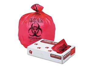 Health Care Bio-hazard Printed Liners, 1.3mil, 33 x 39, Red, 150/Carton Health Care Bio-hazard Printed Liners, 1.3mil, 33 x 39, Red, 150/Carton