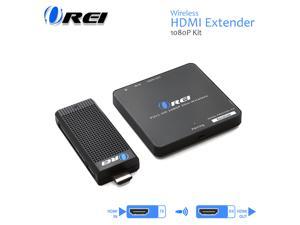 orei wireless pro hdmi extender transmitter & receiver dongle 1080p kit  up to 100 ft.  perfect for streaming from laptop, pc, cable, netflix, youtube, ps4 to hdtv/projector